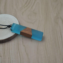 Load image into Gallery viewer, Men Woman Fashionable Wood Resin Necklace Pendant, Woven Rope Chain, Random Color Delivery - Mega Discount Store Ghana