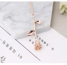 Load image into Gallery viewer, Rose Pendant Necklace Cute Flower Plant Clavicular Chain Jewelry Necklace - Mega Discount Store Ghana