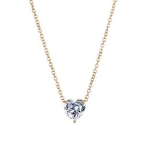 Load image into Gallery viewer, Crystal Heart Pendant Necklace Female Short Chain Necklace - Mega Discount Store Ghana
