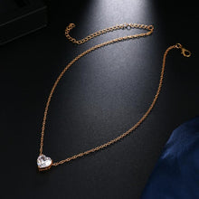 Load image into Gallery viewer, Crystal Heart Pendant Necklace Female Short Chain Necklace - Mega Discount Store Ghana