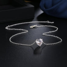 Load image into Gallery viewer, Crystal Heart Pendant Necklace Female Short Chain Necklace - Mega Discount Store Ghana