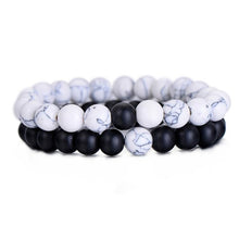 Load image into Gallery viewer, 2PCS/Set Couples Distance Bracelet Classic Natural Stone Beaded Bracelets - Mega Discount Store Ghana