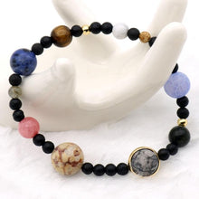 Load image into Gallery viewer, 9 Planets Sun System Bracelets Universe Women Natural Stones Beaded Stretch Strand Bracelets - Mega Discount Store Ghana