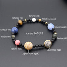 Load image into Gallery viewer, 9 Planets Sun System Bracelets Universe Women Natural Stones Beaded Stretch Strand Bracelets - Mega Discount Store Ghana