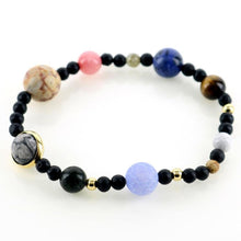 Load image into Gallery viewer, 9 Planets Sun System Bracelets Universe Women Natural Stones Beaded Stretch Strand Bracelets - Mega Discount Store Ghana