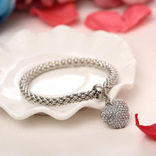 Load image into Gallery viewer, Crystal Heart Charm Bracelets Bangles - Mega Discount Store Ghana