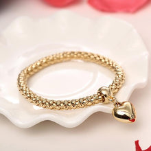 Load image into Gallery viewer, Crystal Heart Charm Bracelets Bangles - Mega Discount Store Ghana