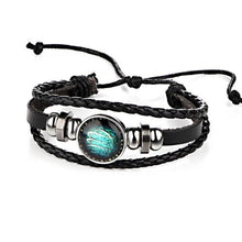 Load image into Gallery viewer, Constellations Couple Retro Weave Bracelets Leather Beads Bangle Bracelet - Mega Discount Store Ghana