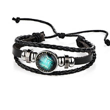 Load image into Gallery viewer, Constellations Couple Retro Weave Bracelets Leather Beads Bangle Bracelet - Mega Discount Store Ghana