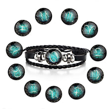 Load image into Gallery viewer, Constellations Couple Retro Weave Bracelets Leather Beads Bangle Bracelet - Mega Discount Store Ghana