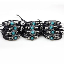 Load image into Gallery viewer, Constellations Couple Retro Weave Bracelets Leather Beads Bangle Bracelet - Mega Discount Store Ghana