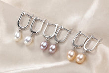 Load image into Gallery viewer, Natural Pearl Earrings 925 Sterling Silver Jewelry Women Drop Earrings For Wedding(white pearl) - Mega Discount Store Ghana