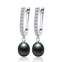 Load image into Gallery viewer, Natural Pearl Earrings 925 Sterling Silver Jewelry Women Drop Earrings For Wedding(white pearl) - Mega Discount Store Ghana
