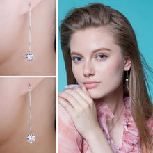 Load image into Gallery viewer, Round Fashion Linked Earrings Genuine 925 Sterling Silver For Women Fine Jewelry Birthday Present - Mega Discount Store Ghana