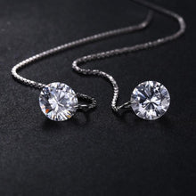 Load image into Gallery viewer, Round Fashion Linked Earrings Genuine 925 Sterling Silver For Women Fine Jewelry Birthday Present - Mega Discount Store Ghana