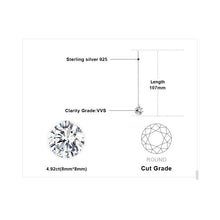 Load image into Gallery viewer, Round Fashion Linked Earrings Genuine 925 Sterling Silver For Women Fine Jewelry Birthday Present - Mega Discount Store Ghana