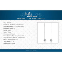 Load image into Gallery viewer, Round Fashion Linked Earrings Genuine 925 Sterling Silver For Women Fine Jewelry Birthday Present - Mega Discount Store Ghana