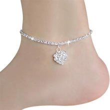 Load image into Gallery viewer, Heart Shape Rhinestone Anklet Bracelet Beach Foot Jewelry Anklet Chain - Mega Discount Store Ghana