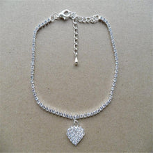 Load image into Gallery viewer, Heart Shape Rhinestone Anklet Bracelet Beach Foot Jewelry Anklet Chain - Mega Discount Store Ghana
