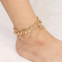 Load image into Gallery viewer, Tassel Chain Bells Sound Gold Metal Chain Anklet Ankle Bracelet Foot Chain Jewelry Beach Anklet - Mega Discount Store Ghana
