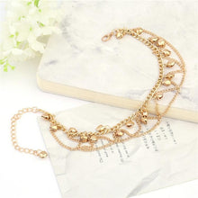 Load image into Gallery viewer, Tassel Chain Bells Sound Gold Metal Chain Anklet Ankle Bracelet Foot Chain Jewelry Beach Anklet - Mega Discount Store Ghana