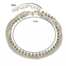 Load image into Gallery viewer, Chain Anklet On The Leg Bracelet Simple Slim Adjustable Wire Ankle Summer Beach Jewelry (Silver) - Mega Discount Store Ghana