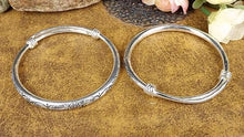 Load image into Gallery viewer, Bohemian Vintage Retro Silver Bangles Classic Handmade Tibetan Silver Carved Plum Cuff Bracelets - Mega Discount Store Ghana