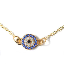 Load image into Gallery viewer, Crystal Turkish Evil Blue Eyes Women Anklets Barefoot Chain Bracelets(Gold) - Mega Discount Store Ghana