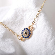 Load image into Gallery viewer, Crystal Turkish Evil Blue Eyes Women Anklets Barefoot Chain Bracelets(Gold) - Mega Discount Store Ghana