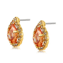 Load image into Gallery viewer, Champagne Teardrop Shaped Crystal Inlaid Earrings For Female - Mega Discount Store Ghana
