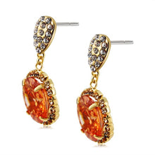 Load image into Gallery viewer, 2 PCS 18K Gold-Plated Crystal Rhinestone Earrings for Female - Mega Discount Store Ghana
