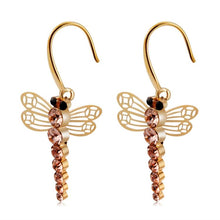 Load image into Gallery viewer, 2 PCS Dragonfly Style Crystal Ear Hooks Earrings for Female - Mega Discount Store Ghana