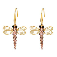 Load image into Gallery viewer, 2 PCS Dragonfly Style Crystal Ear Hooks Earrings for Female - Mega Discount Store Ghana