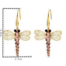 Load image into Gallery viewer, 2 PCS Dragonfly Style Crystal Ear Hooks Earrings for Female - Mega Discount Store Ghana