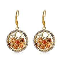 Load image into Gallery viewer, 2 PCS Heart Style Crystal Round Earrings for Female - Mega Discount Store Ghana