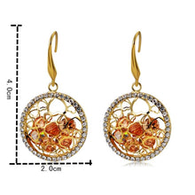 Load image into Gallery viewer, 2 PCS Heart Style Crystal Round Earrings for Female - Mega Discount Store Ghana