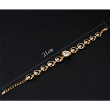Load image into Gallery viewer, Elegant Gold-Plated Rhinestone Bracelet for Female, Chain Length: 21cm - Mega Discount Store Ghana