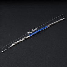 Load image into Gallery viewer, Classic Blue Crystal Rhinestone Bracelet for Female, Chain Length: 20.5cm - Mega Discount Store Ghana
