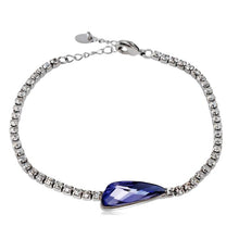 Load image into Gallery viewer, Rhinestone-Studded Purple Crystal Inlaid Bracelet for Female, Chain Length: 20.7cm - Mega Discount Store Ghana