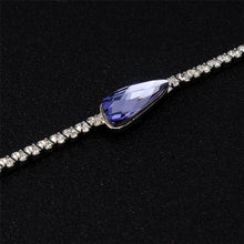 Load image into Gallery viewer, Rhinestone-Studded Purple Crystal Inlaid Bracelet for Female, Chain Length: 20.7cm - Mega Discount Store Ghana