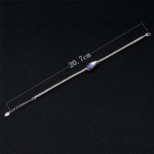Load image into Gallery viewer, Rhinestone-Studded Purple Crystal Inlaid Bracelet for Female, Chain Length: 20.7cm - Mega Discount Store Ghana