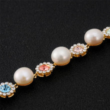 Load image into Gallery viewer, Rhinestone-Studded Crystal with Pearl Bracelet for Female, Chain Length: 20cm - Mega Discount Store Ghana