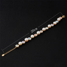 Load image into Gallery viewer, Rhinestone-Studded Crystal with Pearl Bracelet for Female, Chain Length: 20cm - Mega Discount Store Ghana