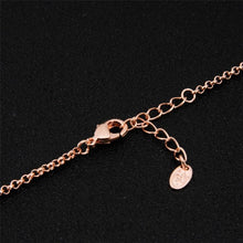 Load image into Gallery viewer, Barrel Shaped Crystal Inlaid Pendant Necklace and Earring Set for Female, Chain Length: 43cm - Mega Discount Store Ghana