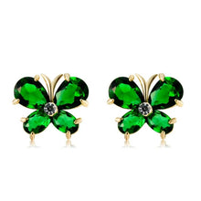 Load image into Gallery viewer, Butterfly and Water Drop Design Pendant Necklace and Earrings Set for Female, Chain Length: 44cm - Mega Discount Store Ghana